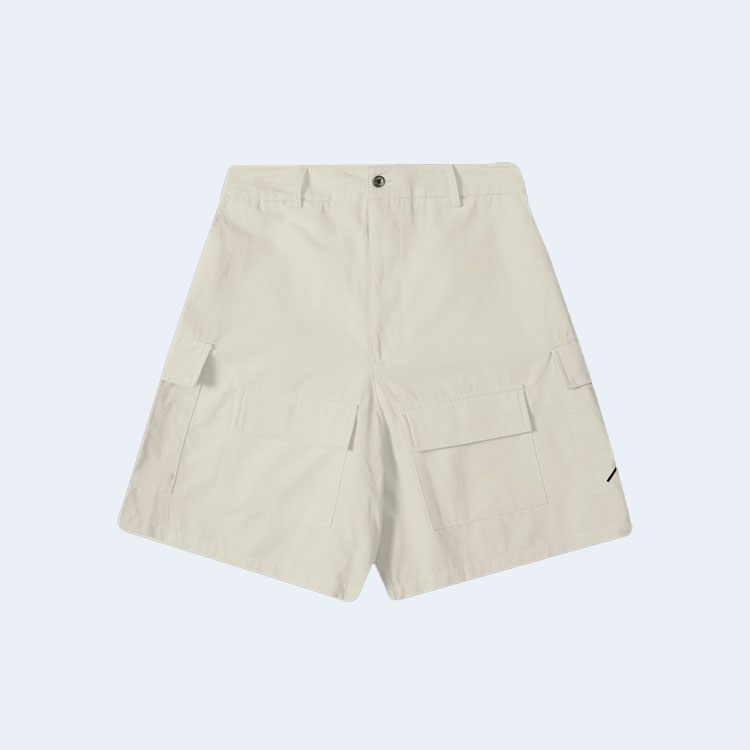 메종 마르지엘라 홀 워싱 포켓 쇼츠 베이지